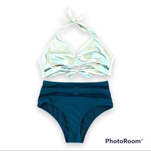 Mossimo High Waist Bikini XL Top Bottom L